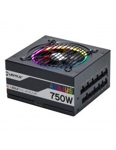 UNYKAch ATX Atilus RGB Black 750W unidad de fuente de alimentación 20+4 pin ATX Negro