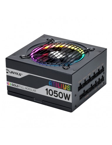 UNYKAch ATX Atilus RGB Black 1050W unidad de fuente de alimentación 20+4 pin ATX Negro