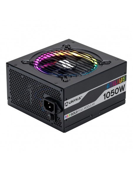 UNYKAch ATX Atilus RGB Black 1050W unidad de fuente de alimentación 20+4 pin ATX Negro