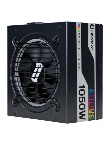 UNYKAch ATX Atilus RGB Black 1050W unidad de fuente de alimentación 20+4 pin ATX Negro