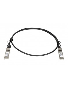 D-Link DEM-CB100S28 Cable de fibra óptica e InfiniBand 1 m SFP28 Negro, Plata