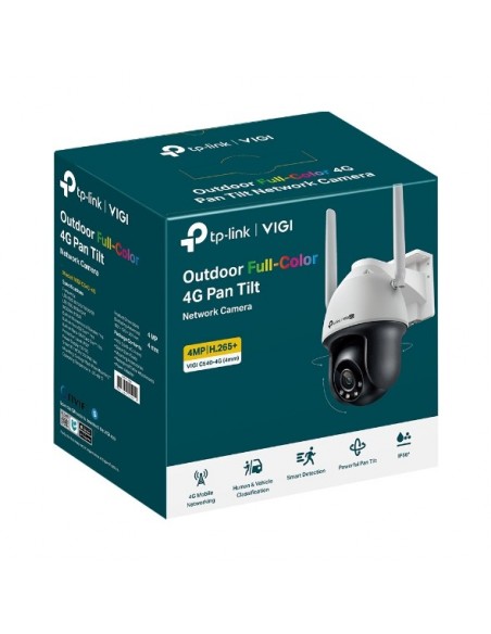 TP-Link VIGI C540-4G Torreta Cámara de seguridad IP Interior y exterior 2560 x 1440 Pixeles Techo pared