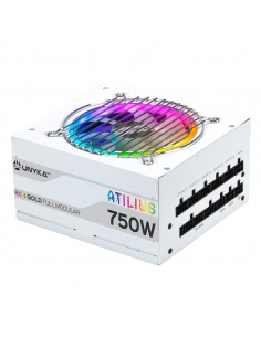 UNYKAch ATX Atilus RGB White 750W unidad de fuente de alimentación 20+4 pin ATX Blanco