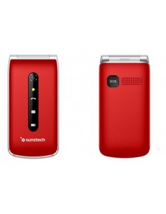 Sunstech CELT18 6,1 cm (2.4") 101 g Rojo Teléfono para personas mayores