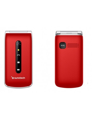 Sunstech CELT18 6,1 cm (2.4") 101 g Rojo Teléfono para personas mayores