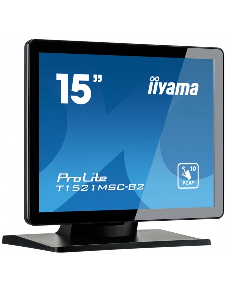 iiyama ProLite T1521MSC-B2 pantalla para PC 38,1 cm (15") 1024 x 768 Pixeles XGA LED Pantalla táctil Mesa Negro