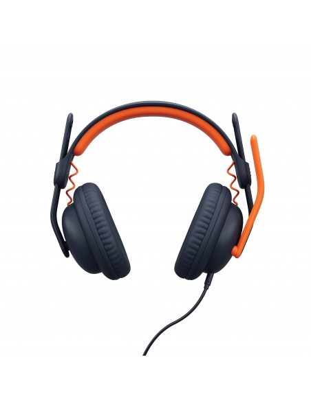 Logitech Zone Learn Auriculares Alámbrico Diadema Educación USB Tipo C Azul, Naranja