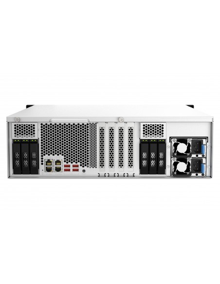 QNAP TS-H2287XU-RP NAS Bastidor (3U) Intel Xeon E E-2378 64 GB DDR4 QuTS hero Negro, Blanco