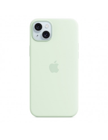 Apple Funda de silicona con MagSafe para el iPhone 15 Plus - Menta suave