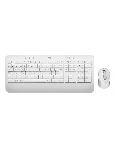 Logitech Signature MK650 Combo For Business teclado Ratón incluido Oficina RF Wireless + Bluetooth QWERTY Español Blanco