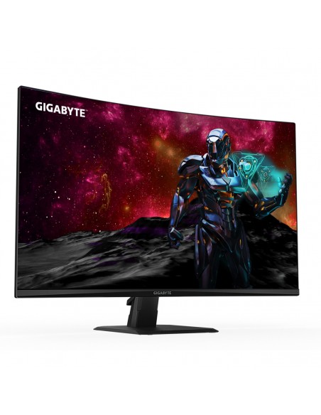 GIGABYTE GS32QC 31.5" Monitor de juegos curvo QHD - 2560 x 1440 (QHD), 165Hz, 1ms, 300 cd m², FreeSync Premium, preparado para