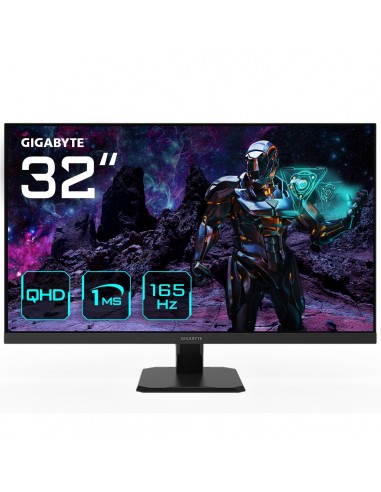 GIGABYTE GS32Q 31.5" Monitor de juegos QHD - 2560 x 1440 (QHD), 165Hz, 1ms, 300 cd m², FreeSync Premium, preparado para HDR,