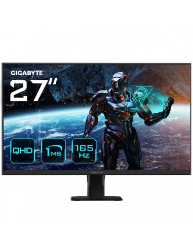 GIGABYTE Monitor de juego GS27Q 27" QHD - 2560 x 1440 (QHD), 165Hz, 1ms, 300 cd m², FreeSync Premium, compatible con HDR, HDMI