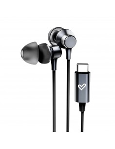 Energy Sistem Metallized Type C Auriculares Alámbrico Dentro de oído Llamadas Música USB Tipo C Negro, Gris