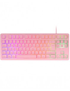 Mars Gaming MK023 teclado Juego USB QWERTY Español Rosa