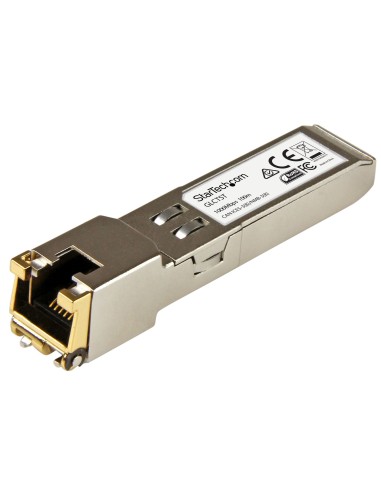 StarTech.com Módulo Transceptor SFP Compatible con el Modelo 10050 de Extreme Networks - 1000BASE-T - SFP a RJ45 Cat6   Cat5e -