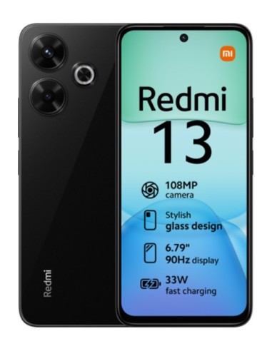 Xiaomi Redmi 13 17,2 cm (6.79") USB Tipo C 6 GB 128 GB 5030 mAh Negro