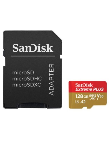 SanDisk Extreme PLUS 128 GB MicroSDXC Clase 10