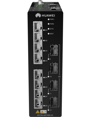 Huawei CloudEngine S5735I-S8T4SN-V2 Gestionado Gigabit Ethernet (10 100 1000) Negro