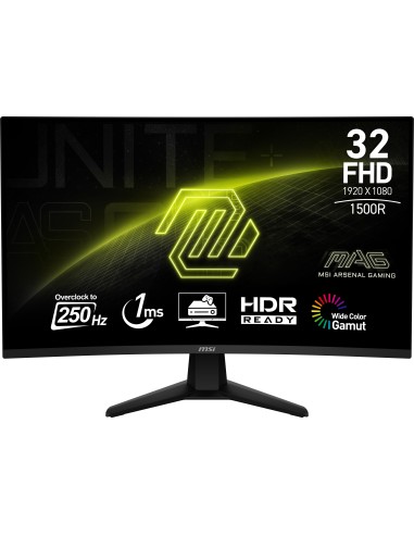 MSI MAG 32C6X pantalla para PC 80 cm (31.5") 1920 x 1080 Pixeles Full HD Negro