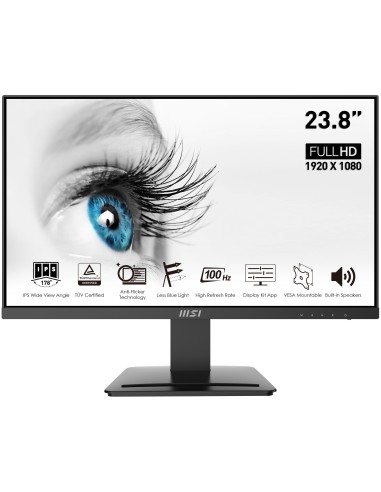 MSI Pro MP243X pantalla para PC 60,5 cm (23.8") 1920 x 1080 Pixeles Full HD Negro