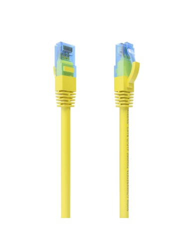 AISENS Cable De Red Latiguillo RJ45 Cat.6 UTP AWG26 CCA, Amarillo, 1.0 m