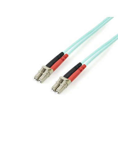 StarTech.com Cable de 3m de Fibra Óptica Multimodo OM3 LC a LC UPC - Full Duplex 50 125µm - para Redes de 100G - LOMMF VCSEL -