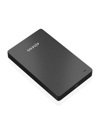 AISENS Caja Externa 2.5″ 9.5mm SATA a USB-C USB3.1 Gen1, Negra