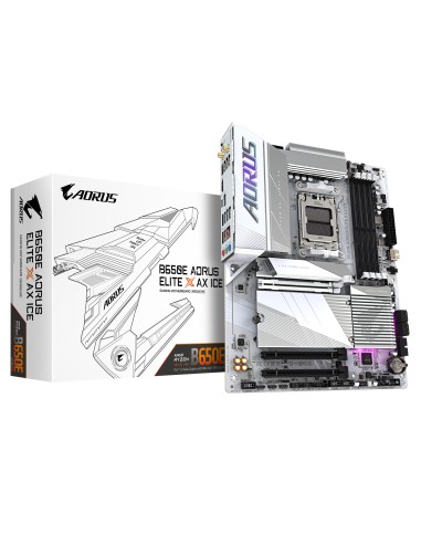 GIGABYTE B650E AORUS ELITE X AX ICE placa base AMD B650 Zócalo AM5 ATX