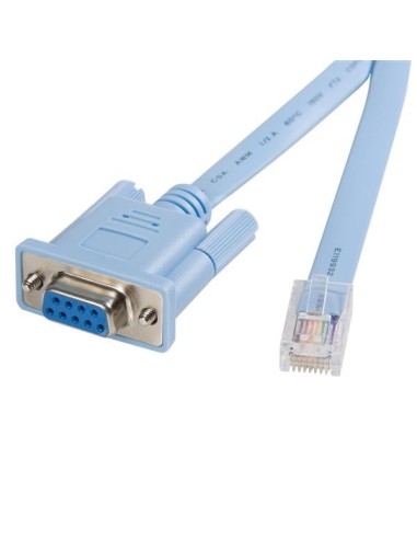 StarTech.com Cable 1,8m para Gestión de Router Consola Cisco RJ45 a Serie DB9 - Rollover - Macho a Hembra