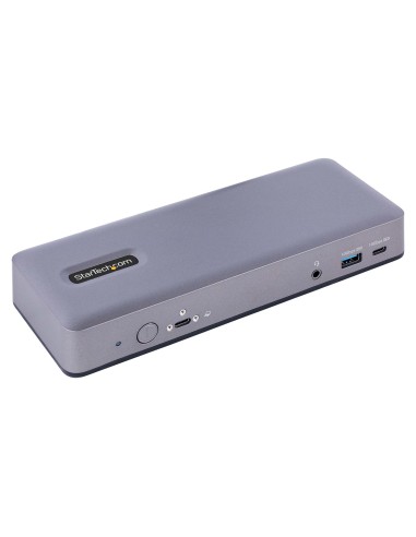 StarTech.com Docking Station USB-C 4K30 Triple  4K60 Doble - Modo Alt DP DP HDMI - Hub USB de 7 Puertos - PD 3.0 - GbE - Audio