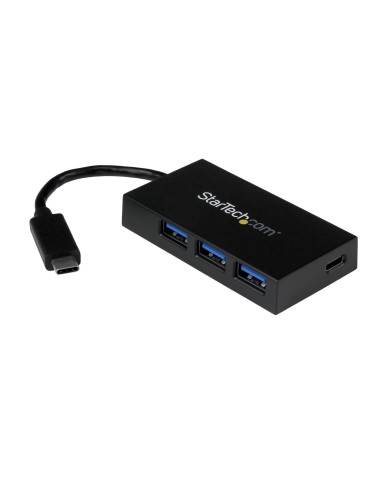 StarTech.com Concentrador USB 3.0 (5Gbps) de 4 Puertos - USB-C a 1x USB-C y 3x USB-A