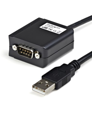 StarTech.com Cable 1,8m USB a Puerto Serie Serial RS422 y 485 DB9 con Retención Puerto COM