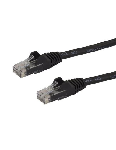 StarTech.com Cable de 1,5m Cat6 Ethernet de Red Negro - RJ45 sin Enganches - 24AWG