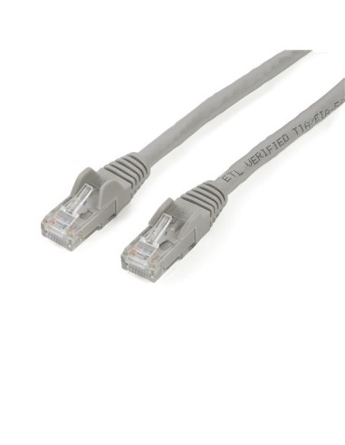 StarTech.com Cable de 2m Gris de Red Gigabit Cat6 Ethernet RJ45 sin Enganche - Snagless