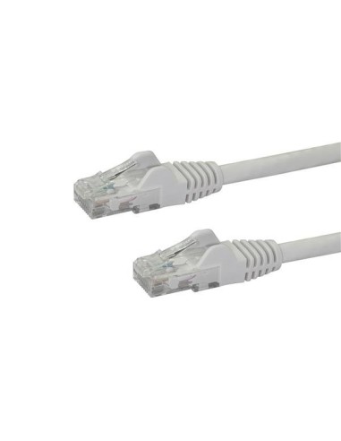 StarTech.com Cable de Red de 0,5m Blanco Cat6 UTP Ethernet Gigabit RJ45 sin Enganches