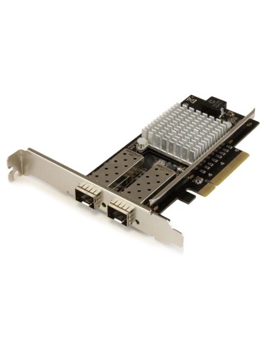 StarTech.com Tarjeta PCI Express de Red de Fibra de 10GB con 2 Puertos de SFP+ Abiertos