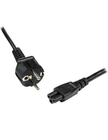 StarTech.com Cable de 1m de Alimentación para Portátiles, Enchufe UE a C5, 2,5A 250V, 18AWG, Cable de Repuesto para Cargador,