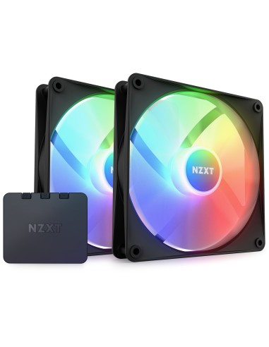 NZXT F140 RGB Core Carcasa del ordenador Ventilador 14 cm Negro 2 pieza(s)