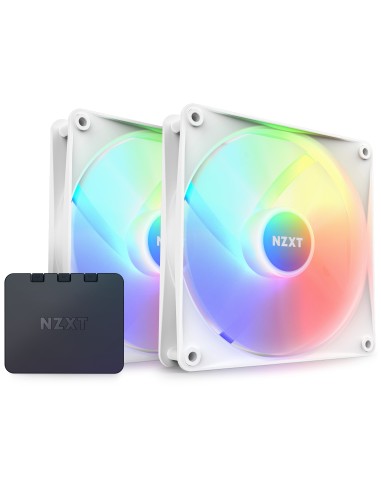 NZXT F140 RGB Core Carcasa del ordenador Ventilador 14 cm Blanco 2 pieza(s)