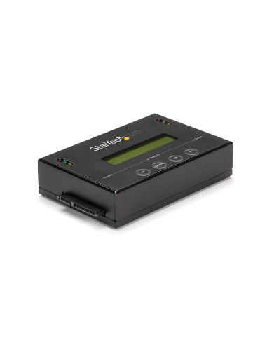 StarTech.com Clonador y Borrador Autónomo 1 1 para Discos Duros SSDs SATA - con Pantalla LCD - TAA - Independiente del Sistema