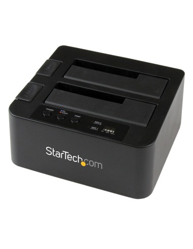 StarTech.com Duplicador USB 3.0 (5Gbps) o eSATA de Discos Duros de 2 Bahías, Independiente, Clonador Copiador de SSD o HDD SATA