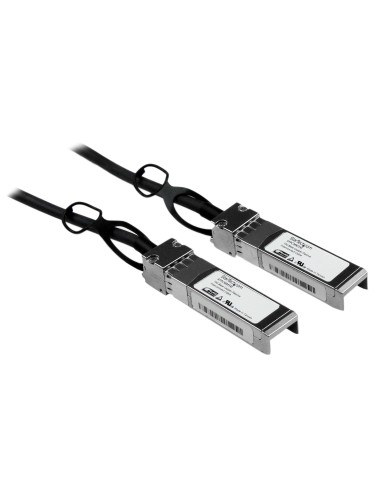 StarTech.com Cable de 1m Twinax Direct Attach SFP+ a SFP+ - 10G Compatible con Cisco SFP-H10GB-CU1M - DAC de Cobre SFP+ 10GbE -