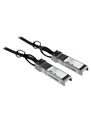 StarTech.com Cable de 5m Twinax Direct Attach SFP+ a SFP+ - 10G Compatible con Cisco SFP-H10GB-CU5M - DAC de Cobre SFP+ 10GbE -