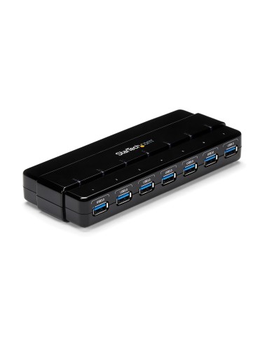 StarTech.com Concentrador Ladrón USB 3.0 de 7 Puertos - 5Gbps - Hub de Sobremesa