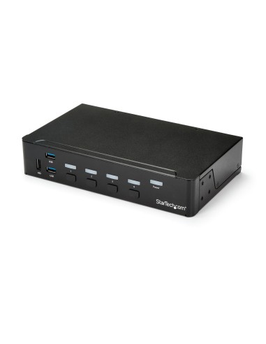 StarTech.com Switch Conmutador KVM de 4 Puertos HDMI 1080p con USB 3.0