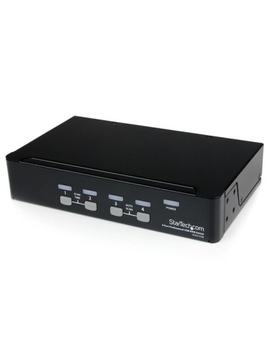 StarTech.com Conmutador Switch Profesional KVM 4 Puertos Vídeo VGA - USB - Hasta 1920x1440