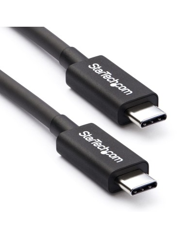 StarTech.com Cable Thunderbolt 3 Pasivo de 50cm - 40Gbps - PD 100W - Vídeo 4K 5K - Cable Thunderbolt - Certificado Thunderbolt