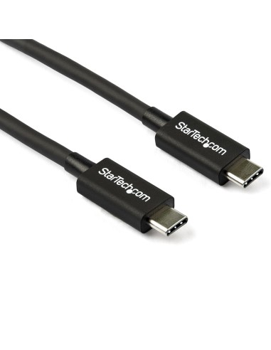 StarTech.com Cable Thunderbolt 3 Pasivo de 80cm - 40Gbps - PD 100W - Vídeo 4K 5K - Cable Thunderbolt - Certificado Thunderbolt