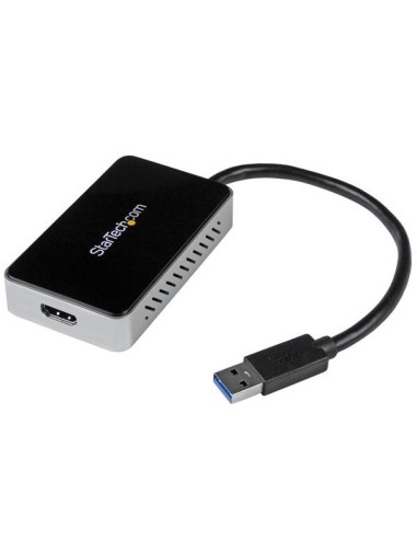 StarTech.com Adaptador de Vídeo Externo USB 3.0 a HDMI con Hub USB 1 Puerto - Tarjeta Gráfica Cable - 1080p